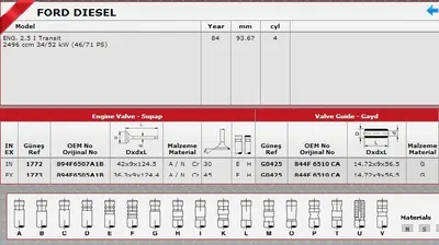 SUBAP EMME / EGSOZ TAKIM T12 T15 2.5 DIESEL STD/0.50