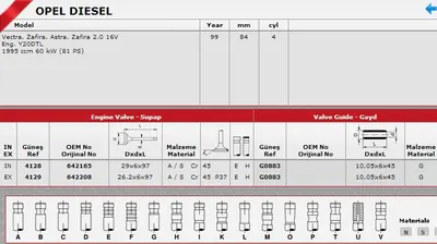SUPAP EMME / EGSOZ OPEL VECTRA B 96-00