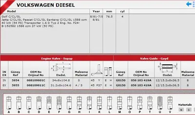 SUBAP EMME+EKSOZ IN-4 EX-4 JETTA DIESEL 8V