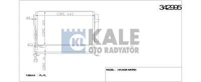 KLİMA KONDENSERİ HYUNDAI MATRIX AL-AL