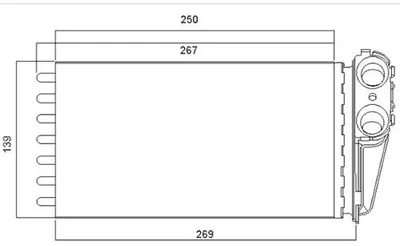 KALORİFER RADYATÖRÜ 307 (ET3J4) 1.4 16V) / (TU5JP4) 1.6 16V (EW10J4) 2.0 16V (-2006) (MANUEL KLIMA) AL/MKNK