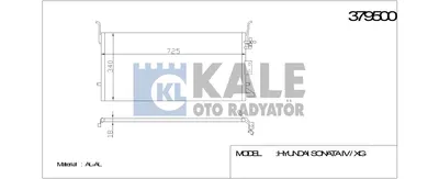 KLIMA RADYATORU HYUNDAI SONATA IV 2.0 16V 2.7 V6 01-04 (AT MT) KURUTUCU İLE [BRA