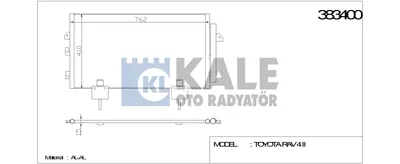 KLIMA RADYATORU TOYOTA RAV 4 II 00-05 (745×410×16)
