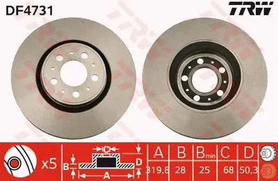ON FREN DISK AYNASI HAVALI  S60 00>10  S80 00> 10  V70 01> 10  XC70 02> 10 S80 I 00>06