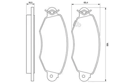 DİSK BALATA ÖN Z3015PS TRANSİT V184 (00-) (ARKADAN ÇEKER)