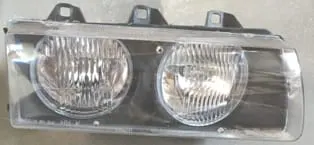 BMW 3 SERI- E36- COUPE- 91/98; FAR LAMBASI SAĞ MAN/ELK (ÇİZGİSİZ PLASTİK CAM)MERCEKSİZ HELLA TİP