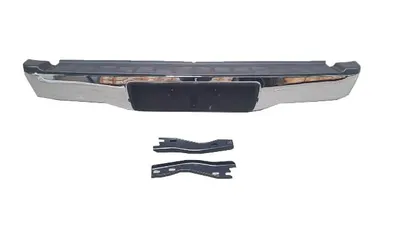 TOYOTA HILUX- PICK UP VIGO- 12/15; ARKA TAMPON NİKELAJLI (PLAKA TAKILAN TİP)(BAĞLANTI AYAKLI)FPI