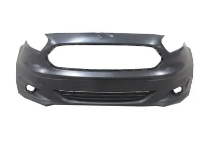 FORD TOURNEO COURIER- 14/18; ÖN TAMPON SİYAH IZGARALI/SİS DELİKLİ/SİS KAPAKLARI ÜZERİNDE