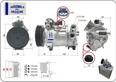 KLIMA KOMPRESÖRÜ SIFIR ÜRÜN FIAT 500X 334 20 D MULTIJET 4X4 JEEP RENEGADE 16 MULTIJET