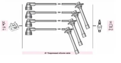BUJI KABLOSU 626 V 1.8 S.W 1.8İ S.W 16V DOHC F (AMZ627)