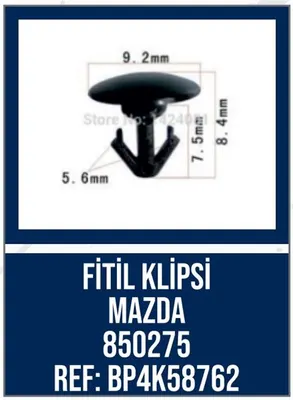 FİTİL KLİPSİ MAZDA  