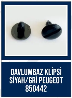 DAVLUMBAZ KLİPSİ SİYAH/GRİ PEUGEOT 