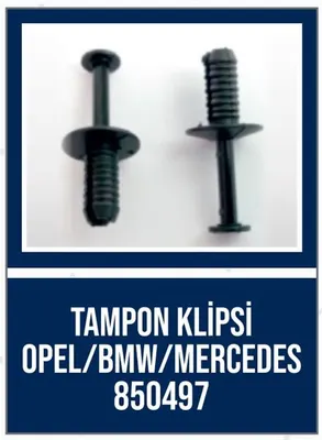 TAMPON KLİPSİ OPEL/BMW/MERCEDES  