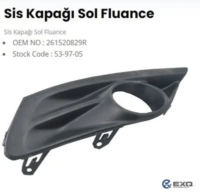 SIS FAR KAPAGI SOL (BOYANIR TIP) RENAULT FLUENCE