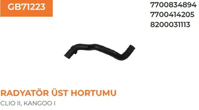 1602 RADYATÖR ÜST HORTUM KNG