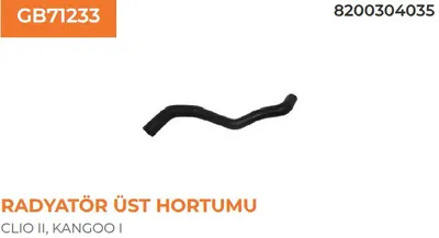 RADYATOR UST HORTUMU KANGOO 1,5DCI 02>