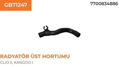 RADYATÖR ÜST HORTUMU RENAULT KANGOO 97 CLIO 2 98 1.4