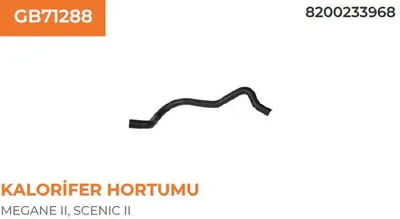 1855 KALORİFER HORTUMU MEGANE 2 1.6