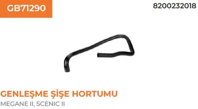 1857 GENLEŞME ŞİŞE HORTUMU MEGANE 1.6