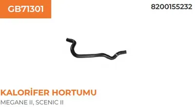 1868 KALORİFER HORTUMU MEGANE 2-SCENIC II