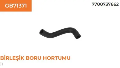 4216 BİRLEŞİK BORU HORTUMU R9-R11 7700737662
