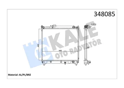 SU RADYATORU (425X490X27) SUZUKI VITARA 16-16I 16V 88-