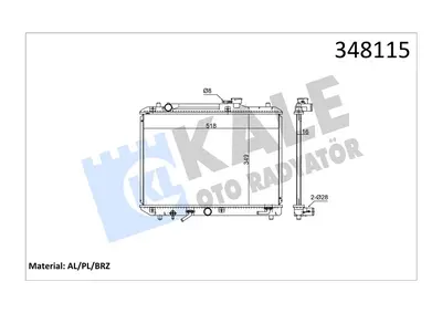 RADYATOR BALENO (AT) AL PL BRZ