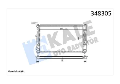 RADYATOR A4 A6 - SUPERB - PASSAT (MT) AL MKNK