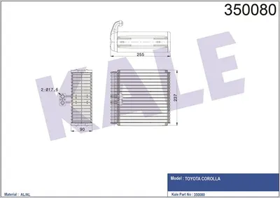 EVAPORATOR COROLLA 