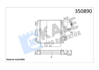 INTERCOOLER TOYOTA HILUX VIGO VII 2005-2015 (TURBO RADYATORU)