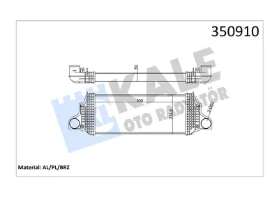 INTERCOOLER MERDEDES M-CLASS R-CLASS GL-CLASS AL PL BRZ