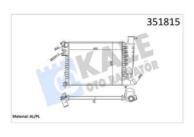 SU RADYATORU CITROEN XSARA 14I 16I 97-05 ZX 11I 14I 91-97 ( MT )