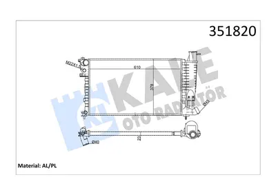 RADYATÖR AL/MKNK ZX-PEUGEOT 306 1.8-1.9D 93