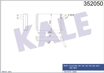 KALORİFER AL/MKNK S90-V90-740-760-780-940-940 2-960-960 2 84 92