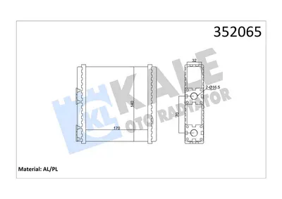 KALORIFER RADYATORU FORD MAVERICK 2.7TD 93-96 MITSUBISHI COLT 1.3 LANCER 1.3 1.6