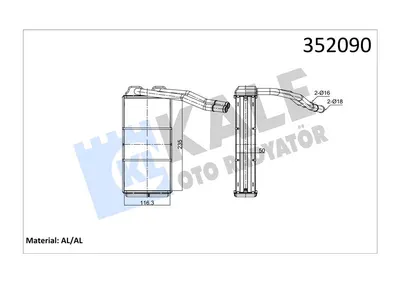 KALORIFER RADYATORU LAND ROVER FREELANDER 98-06