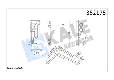 KALORIFER RADYATORU ARKA SPRINTER 06> CRAFTER 06>