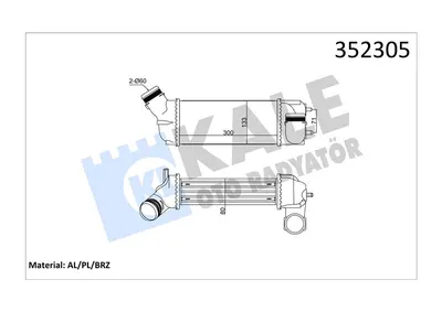 TURBO RADYATORU 307 YM 308 C4 C4 PICASSO DW10BTED 2.0HDI 16V OTOMATIK