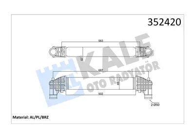 INTERCOOLER GALAXY - ALHABRA - SHARAN 1.9 TDI 95=> 