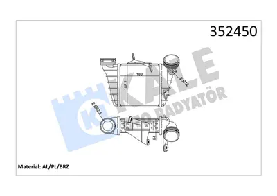INTERCOOLER CORDOBA IBIZA IV - FABIA I - POLO 1.9 TDI 01=> 