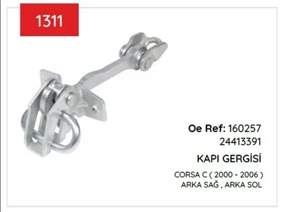 KAPI GERGISI CORSA C X01 ARKA 00>06 160257 24413391