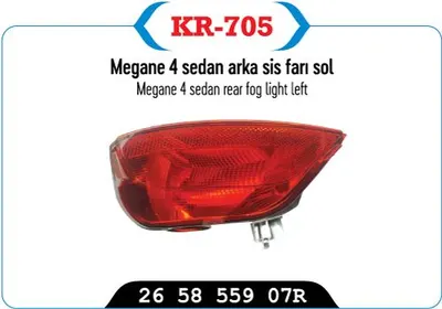ARKA SIS FAR LAMBASI SOL < SEDAN MODEL > MEGANE IV