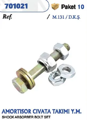 AMORTİSÖR CIVATA TAKIMI 4E. DOGAN KARTAL SAHIN DKS