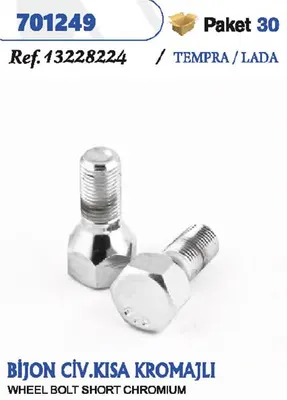 BIJON CIVATASI KISA KROMAJLI TEMPRA