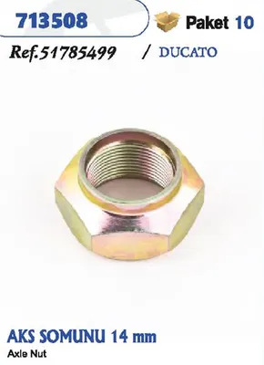 AKS SOMUNU 14 MM DUCATO