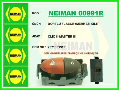 DORTLU FLASOR+MERKEZI KILIT CLIO III MASTER III