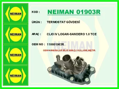 TERMOSTAT GÖVDESİ CLIO IV LOGAN SANDERO 1.0 TCE