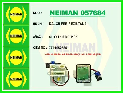 KALORİFER REZİSTANSI CLIO II 1.5