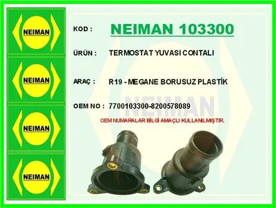 TERMOSTAT YUVASI CONTALI R19 - MEGANE BORUSUZ PLASTİK