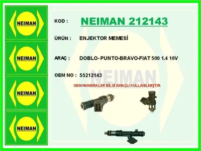 ENJEKTOR MEMESİ DOBLO- PUNTO-BRAVO-FIAT 500 1.4 16V